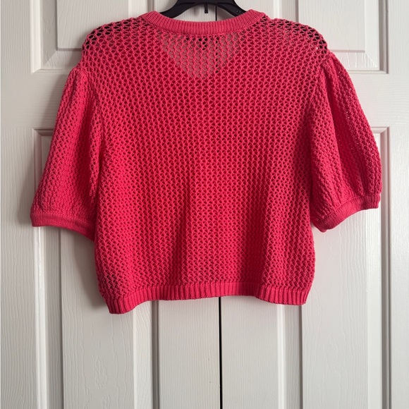 New TOCCIN Hot Pink Knit Sweater. Size: L - Picture 5 of 11